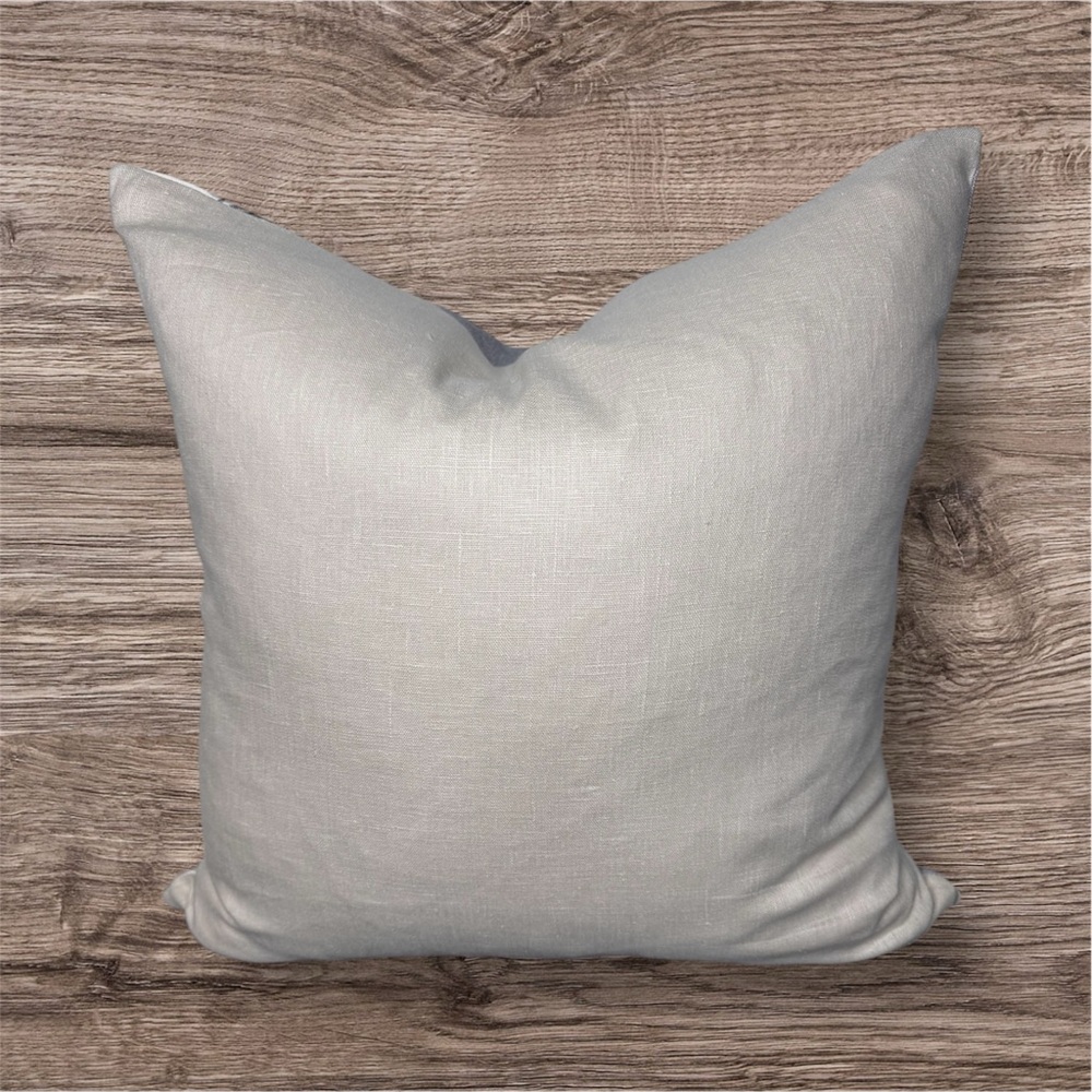 2 Gray and Cream Decorative Pillow - Picture 2 of 4